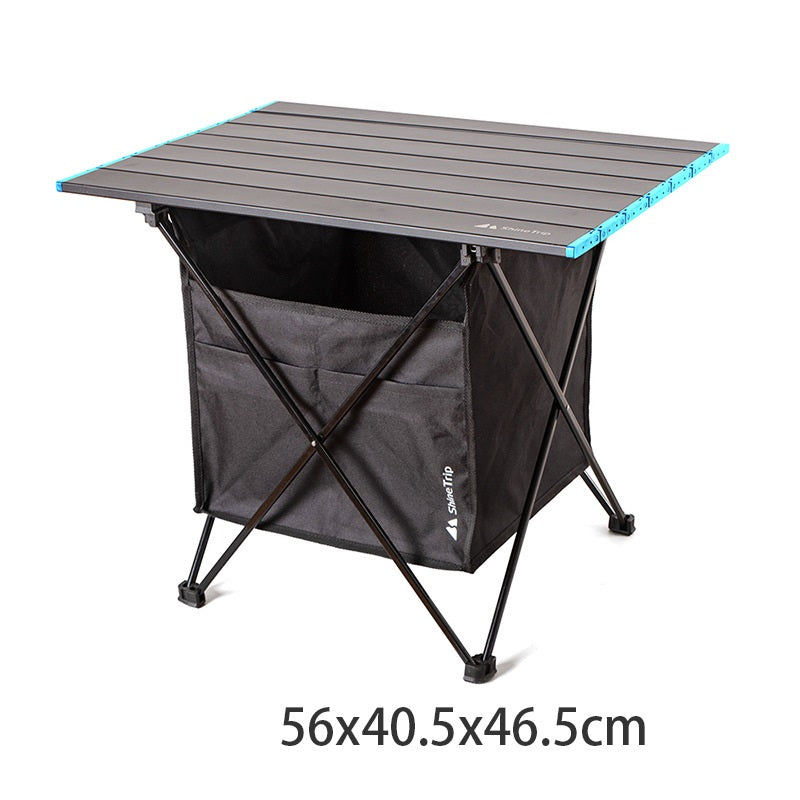 Folding Table And Chair Outdoor Portable Light Picnic Table And Chair Self Driving Outdoor Aluminum Alloy Car Camping Table