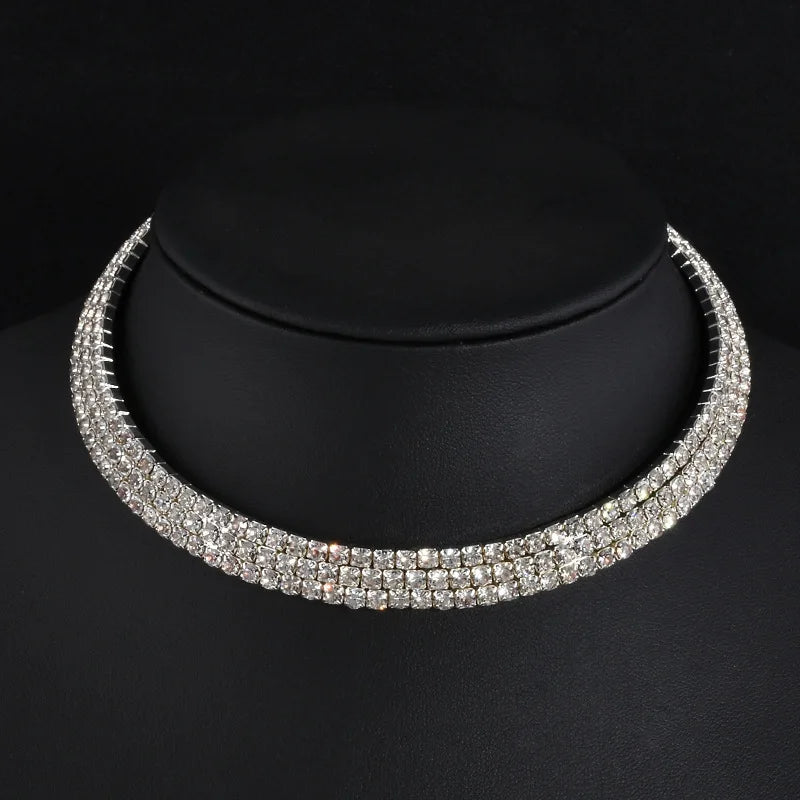 Rhinestone Choker Necklace