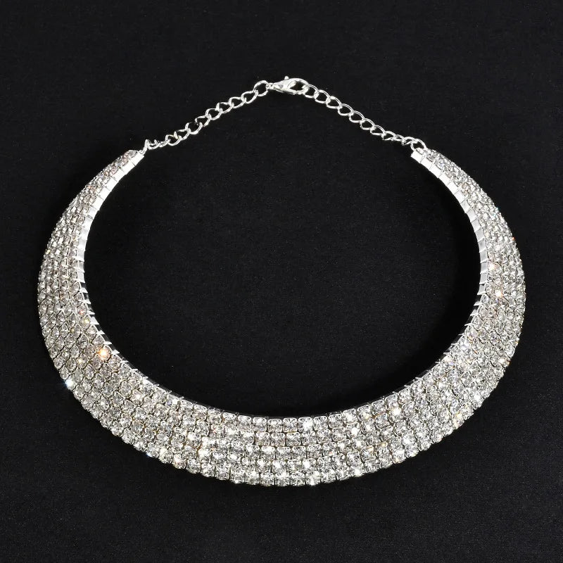 Rhinestone Choker Necklace