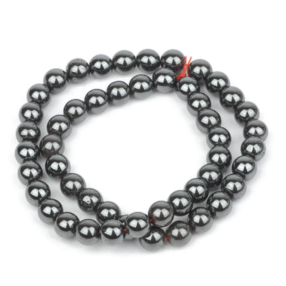 Natural Black Hematite Stone Beads