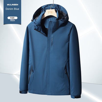 Men's And Women's Waterproof Windproof Jacket Live Jacket Jacket Printable