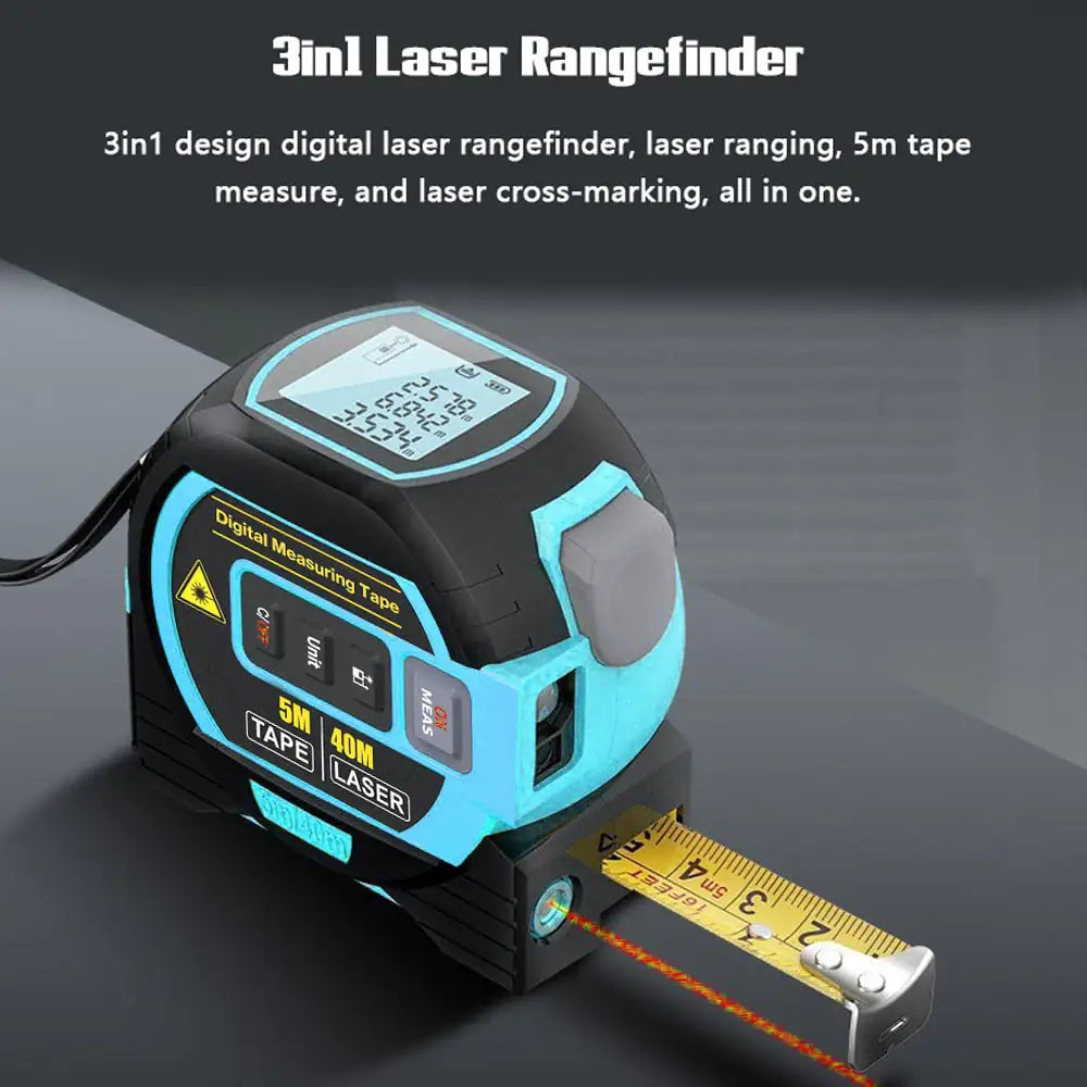 - 3 In 1 Laser Tape Measure