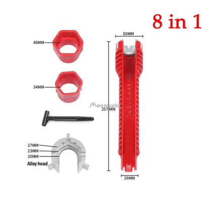 8 In 1/5 In 1 Flume Wrench Sink Faucet Plumbing Tools