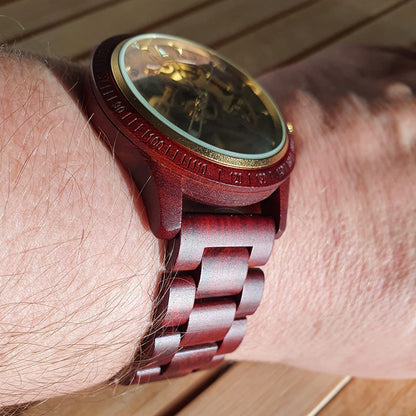 Classic Wooden Mechanical Watch