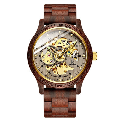 Classic Wooden Mechanical Watch